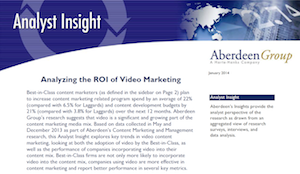 The ROI of video marketing